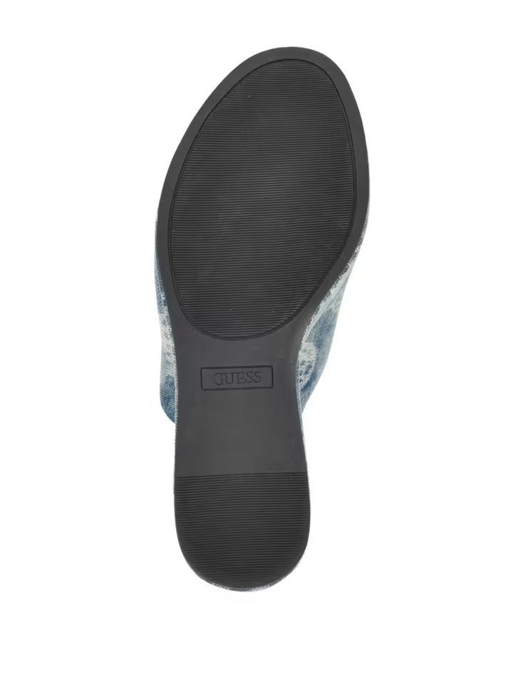 Guess Yenise Denim Platform Wedges