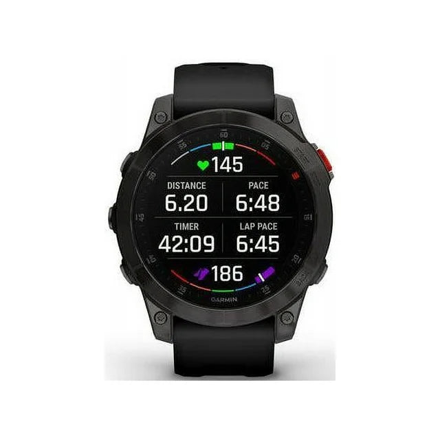 Garmin epix Gen 2, Premium active smartwatch, Health and wellness features, touchscreen AMOLED display, adventure watch with advanced features, black titanium
