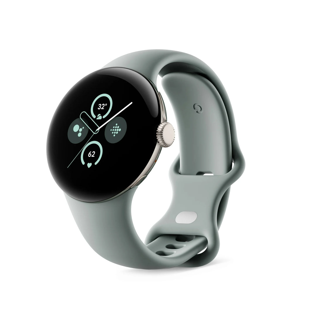 Google Pixel Watch 2 with the Best of Fitbit and Google - Heart Rate Tracking, Stress Management, Safety Features - Android Smartwatch - Matte Black Aluminum Case - Obsidian Active Band - Wi-Fi