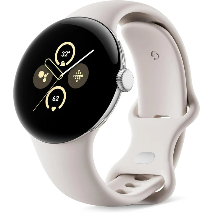Google Pixel Watch 2 with the Best of Fitbit and Google - Heart Rate Tracking, Stress Management, Safety Features - Android Smartwatch - Matte Black Aluminum Case - Obsidian Active Band - Wi-Fi
