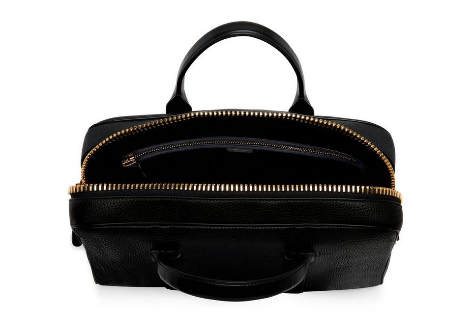TOM FORD GRAIN LEATHER BUCKLEY BRIEFCASE