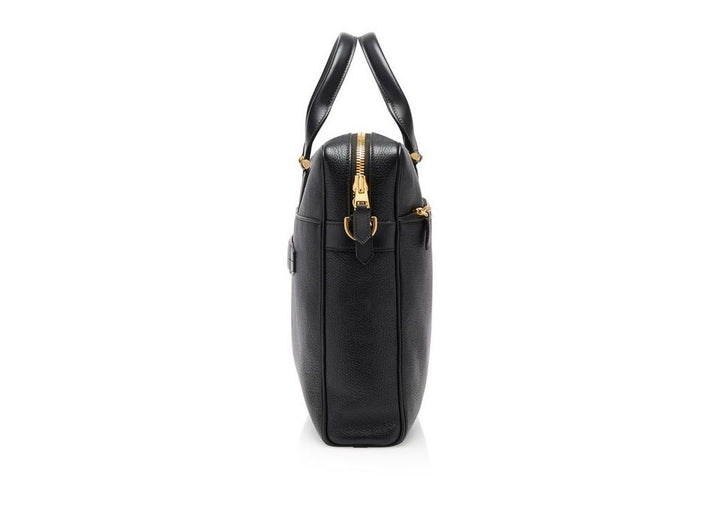 TOM FORD GRAIN LEATHER SLIM BRIEFCASE