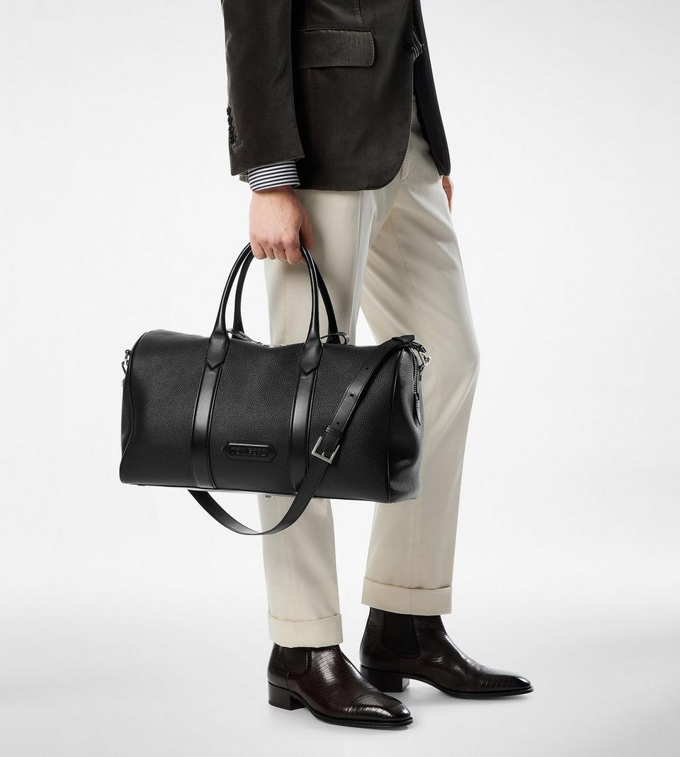 TOM FORD GRAIN LEATHER WIDE OPENING MEDIUM DUFFLE