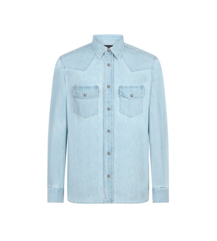 Tom Ford DENIM CHAMBRAY WESTERN SHIRT