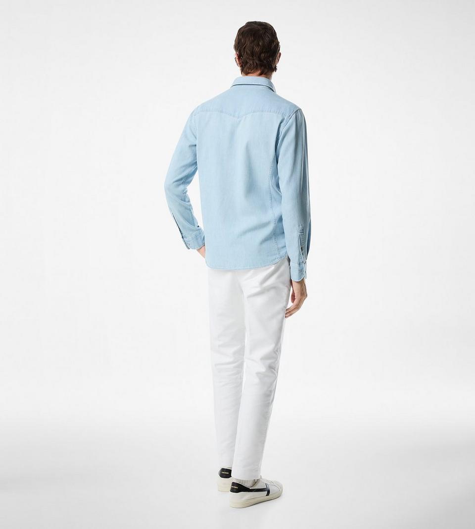 Tom Ford DENIM CHAMBRAY WESTERN SHIRT