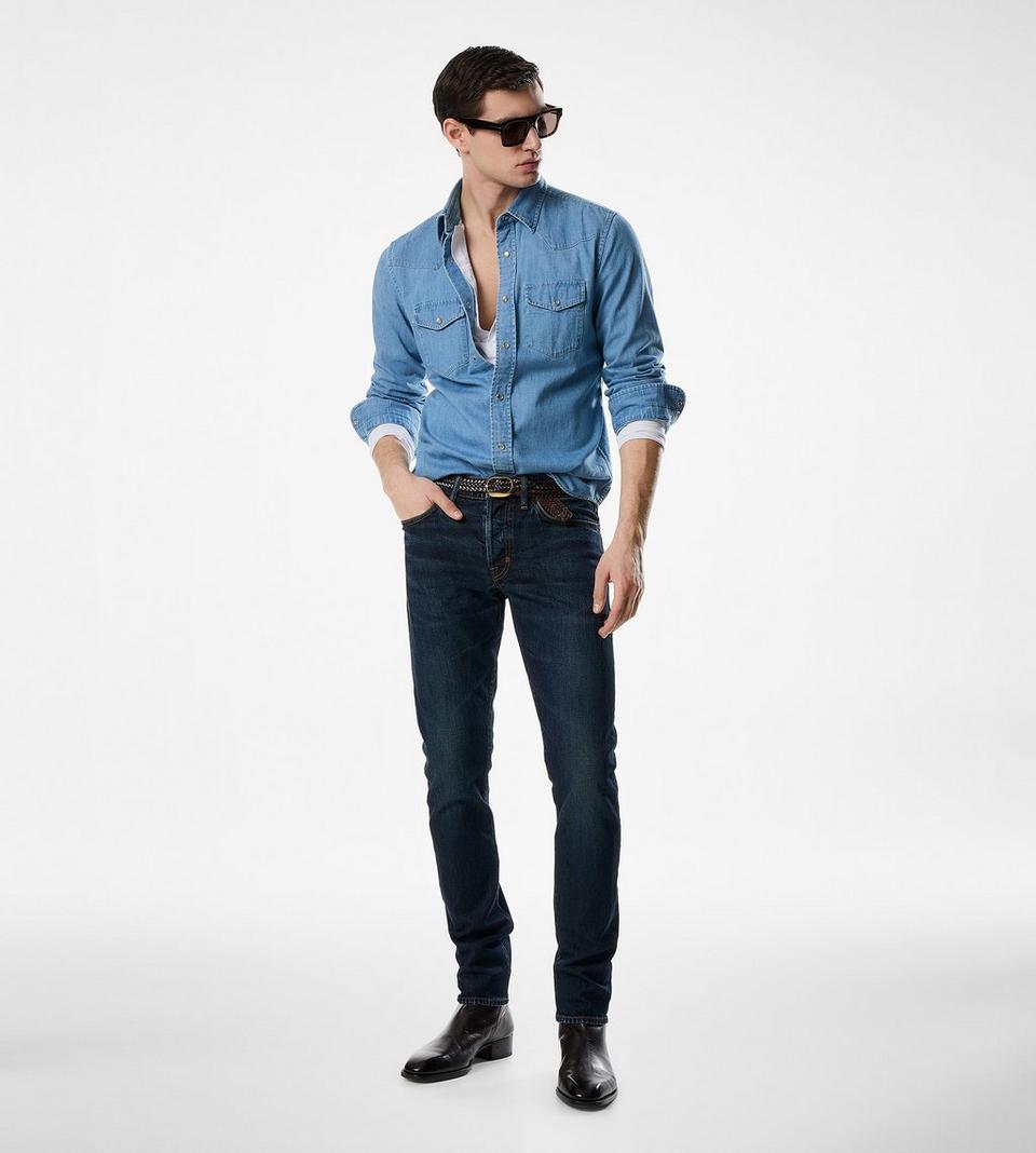TOM FORD DENIM WESTERN SHIRT