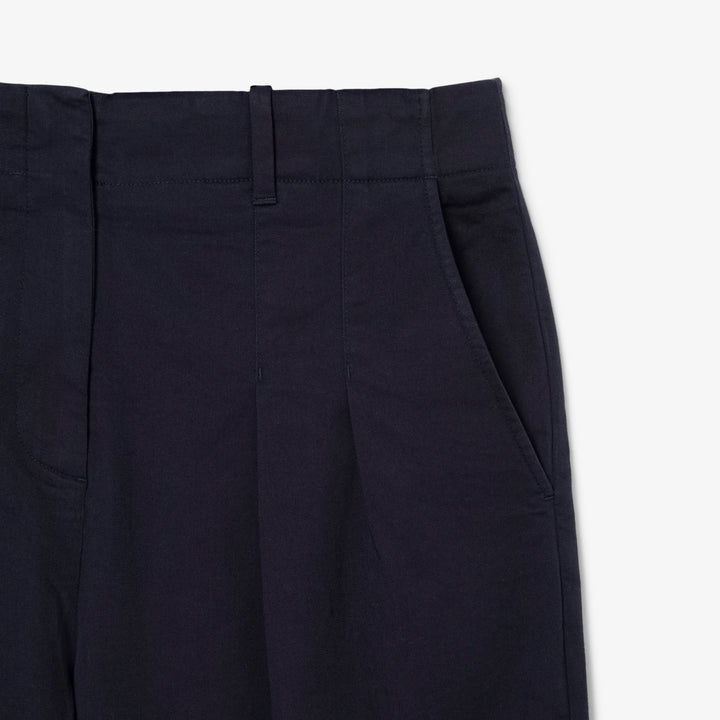 Lacoste Women's Wide Leg Stretch Pants