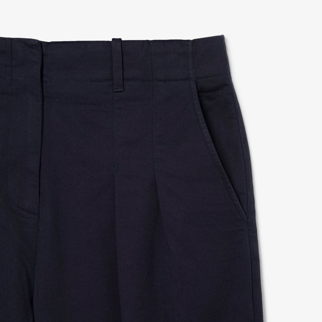 Lacoste Women's Wide Leg Stretch Pants