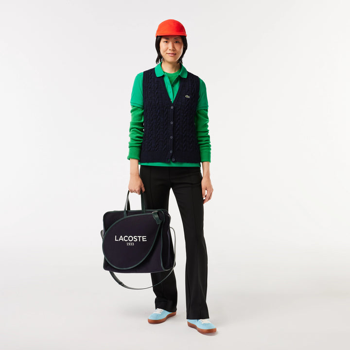 Lacoste Women's High Waist Flared Dress Pants