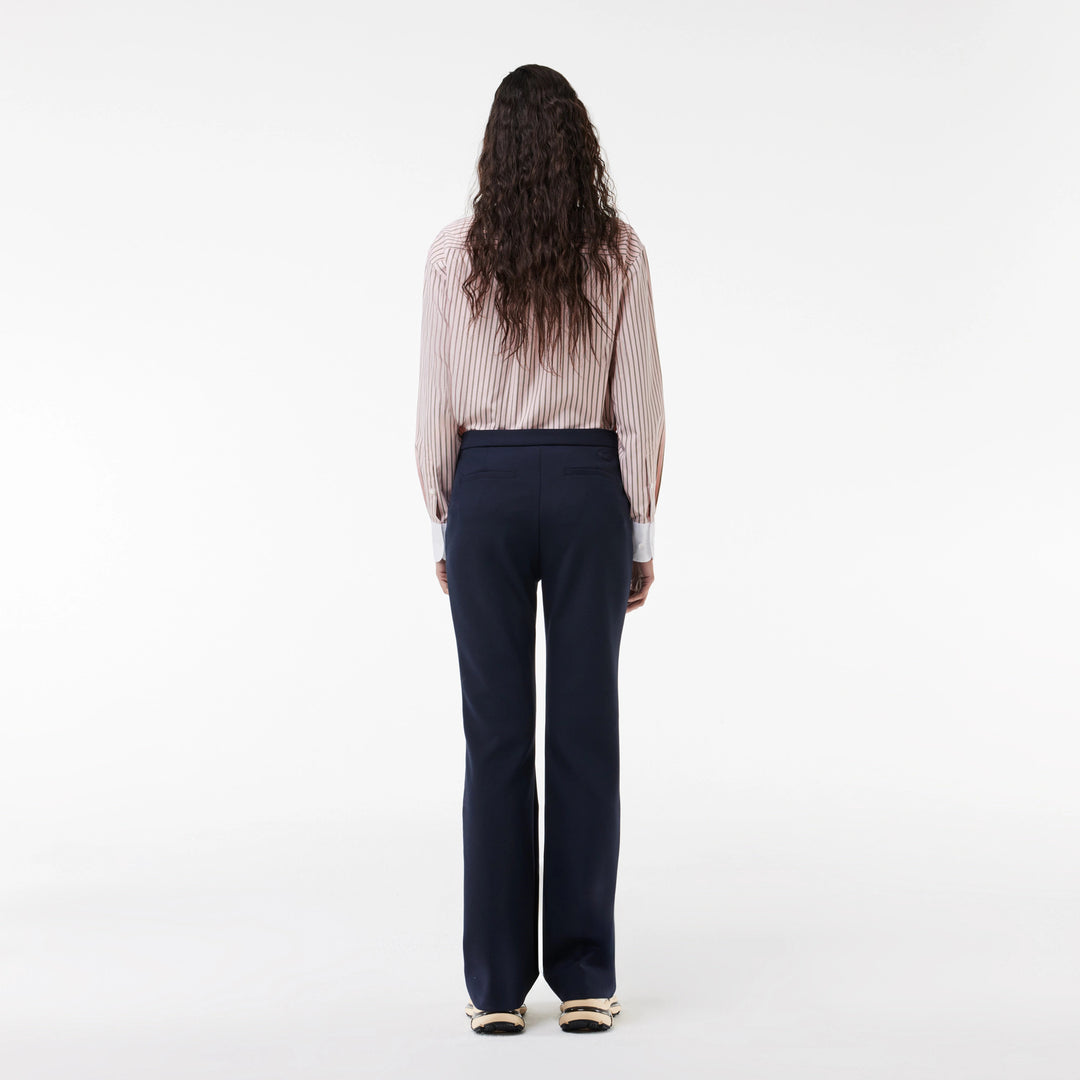 Lacoste Women's High Waist Flared Dress Pants