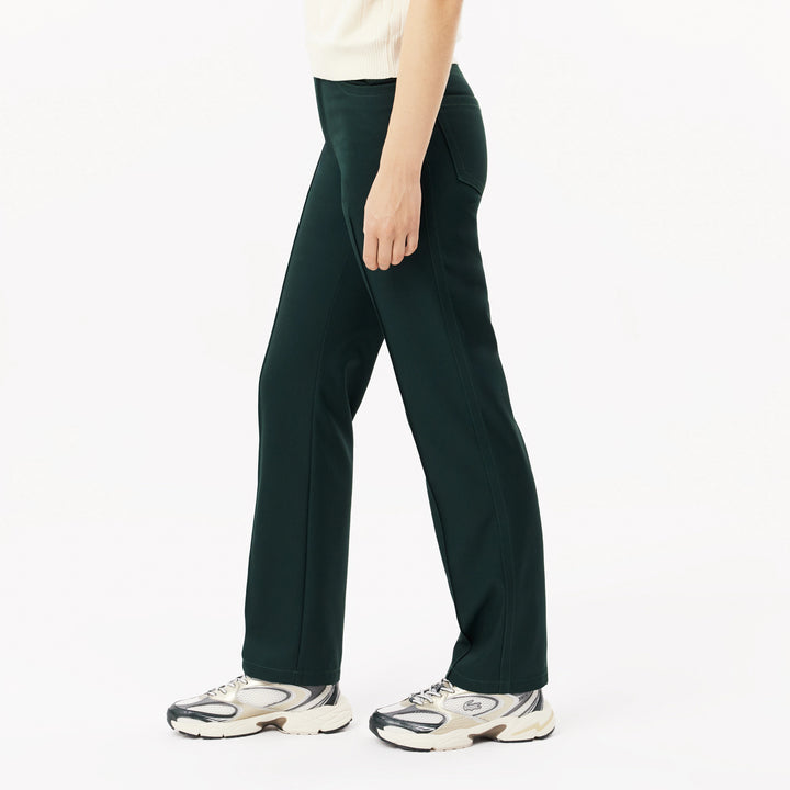 Lacoste Women's Straight Fit Topstitch Detail Pants