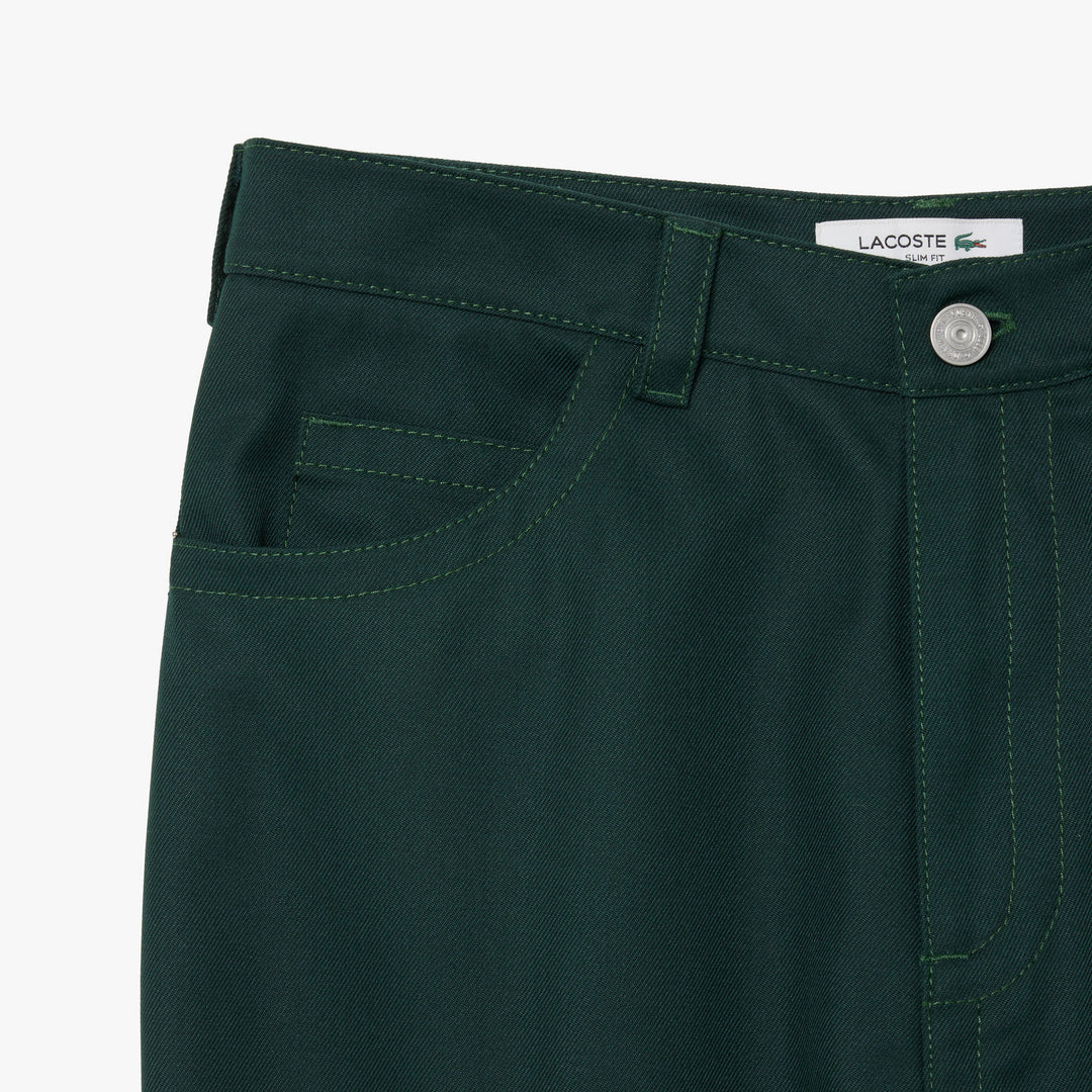 Lacoste Women's Straight Fit Topstitch Detail Pants