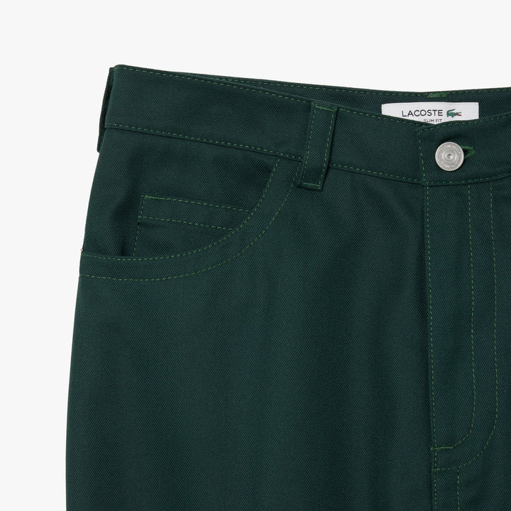 Lacoste Women's Straight Fit Topstitch Detail Pants