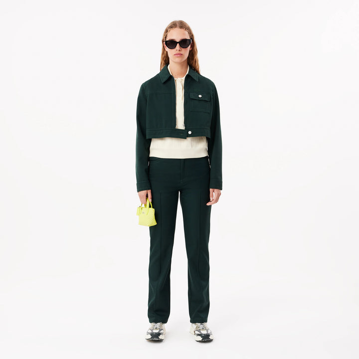 Lacoste Women's Straight Fit Topstitch Detail Pants