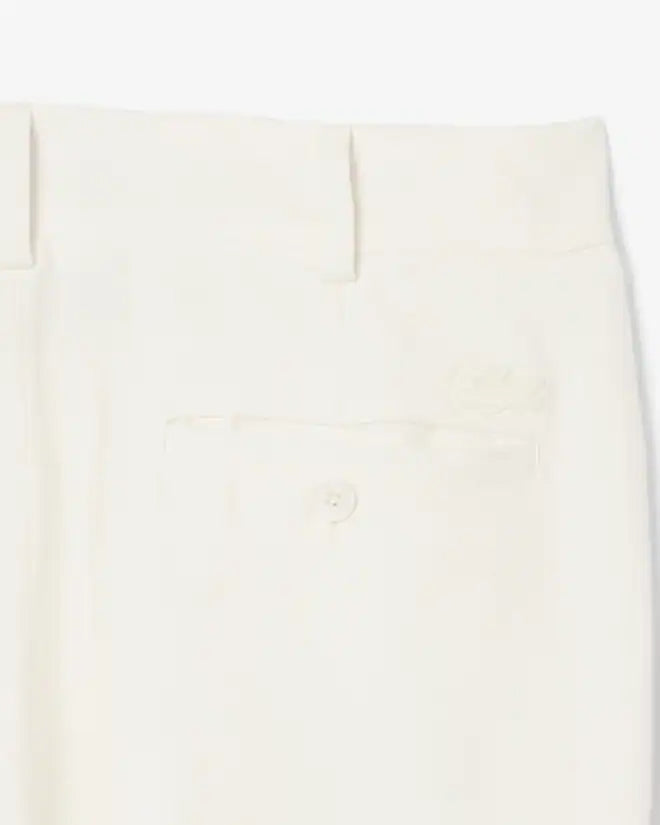 Lacoste Men's Regular Fit Linen Suit Pants