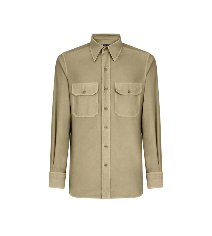 Tom Ford LIGHT MOLESKIN MILITARY FIT SHIRT