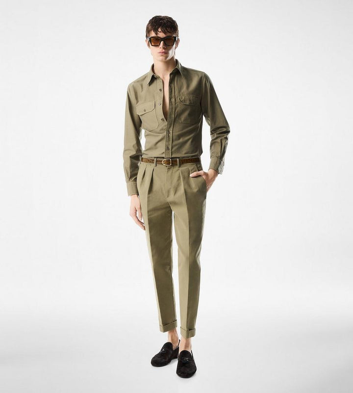 Tom Ford LIGHT MOLESKIN MILITARY FIT SHIRT