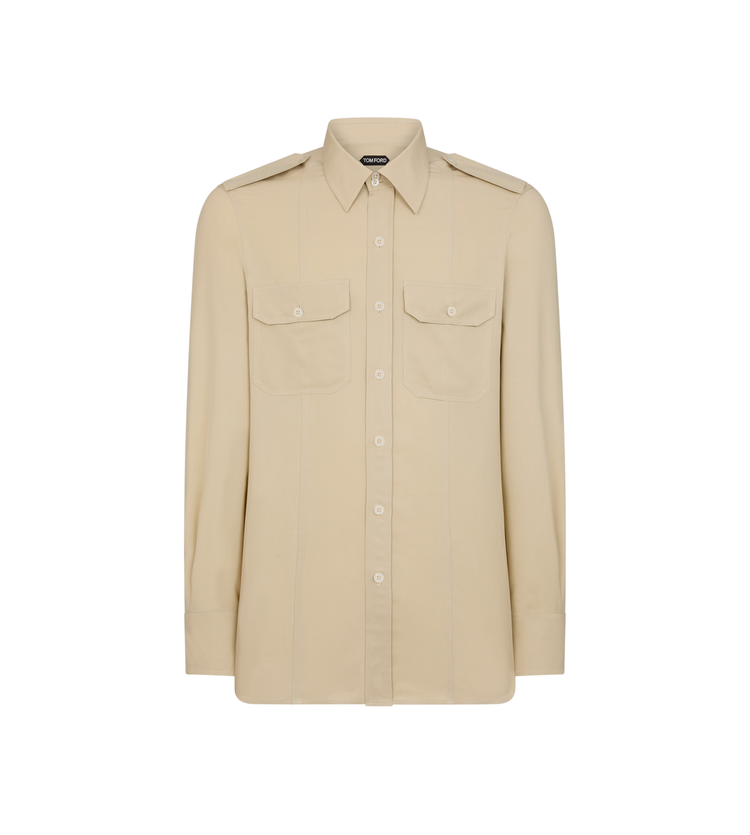 Tom Ford COTTON SILK MILITARY SHIRT