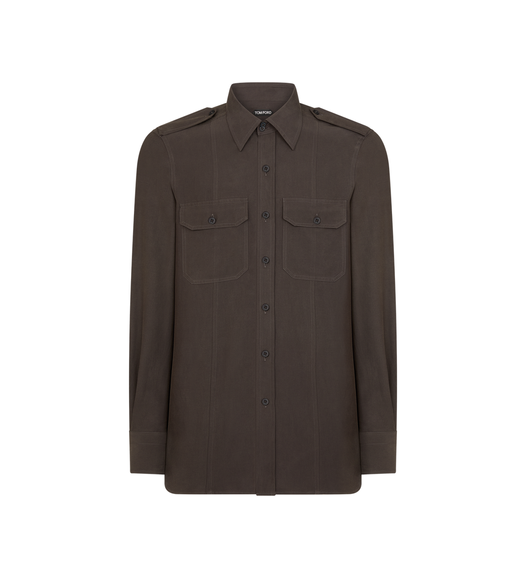 Tom Ford COTTON SILK MILITARY SHIRT