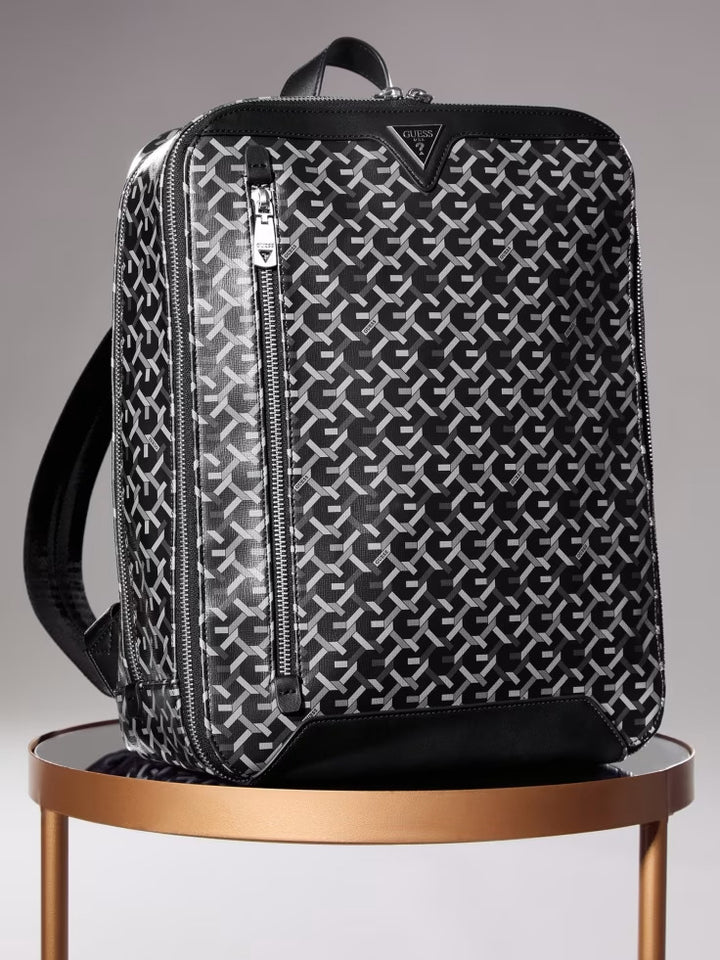 Guess G Woven Compact Squared Backpack