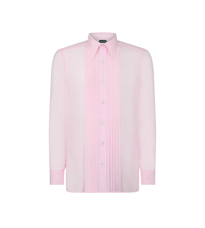 TOM FORD CHIFFON PARACHUTE PLISSE SHIRT