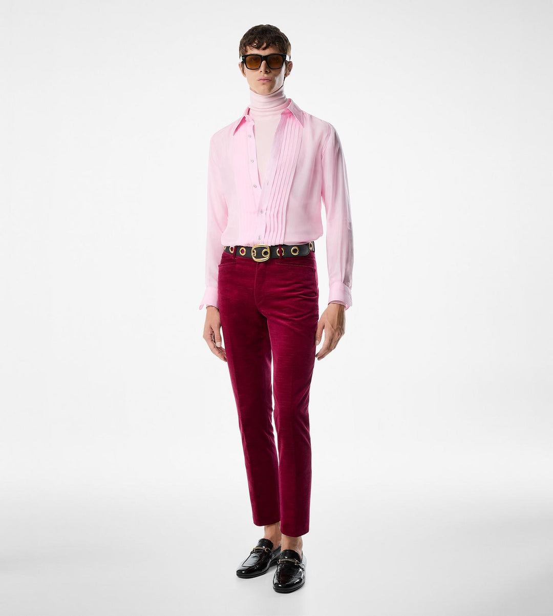 TOM FORD CHIFFON PARACHUTE PLISSE SHIRT