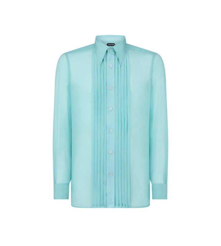 Tom Ford CHIFFON PARACHUTE PLISSE SHIRT