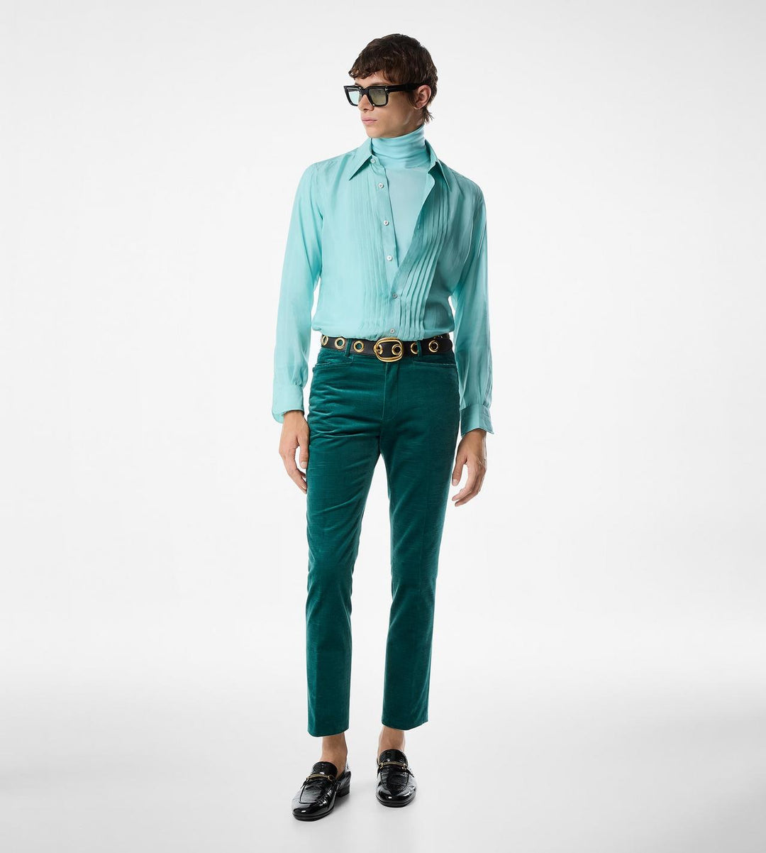 Tom Ford CHIFFON PARACHUTE PLISSE SHIRT