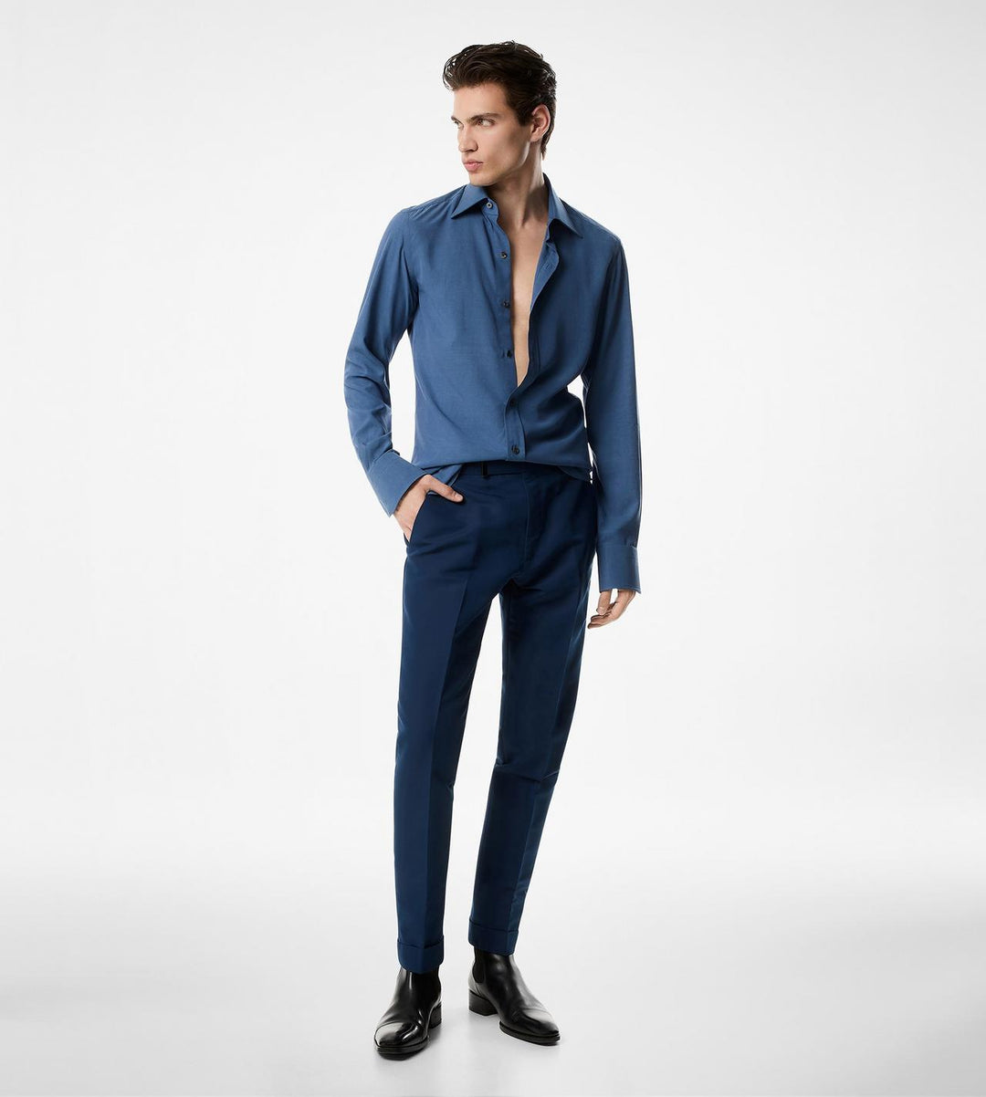 TOM FORD SILK PARACHUTE SLIM FIT SHIRT