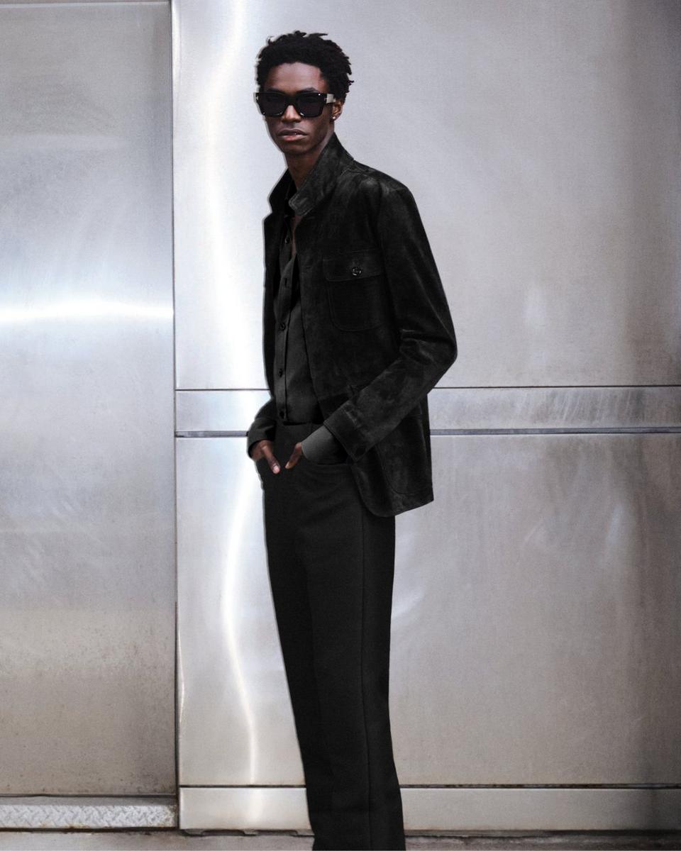 TOM FORD SILK PARACHUTE SLIM FIT SHIRT