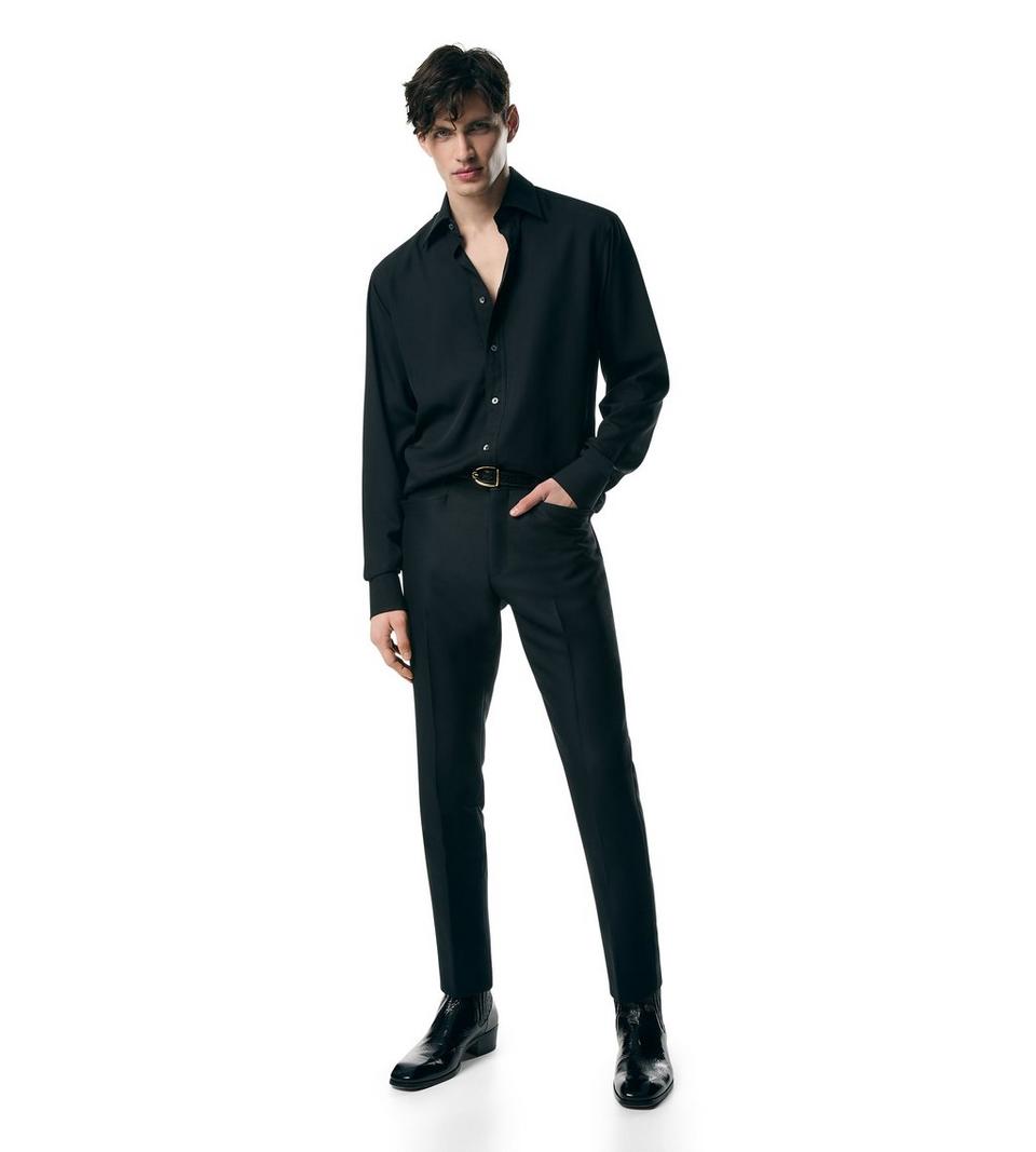 TOM FORD SILK PARACHUTE SLIM FIT SHIRT