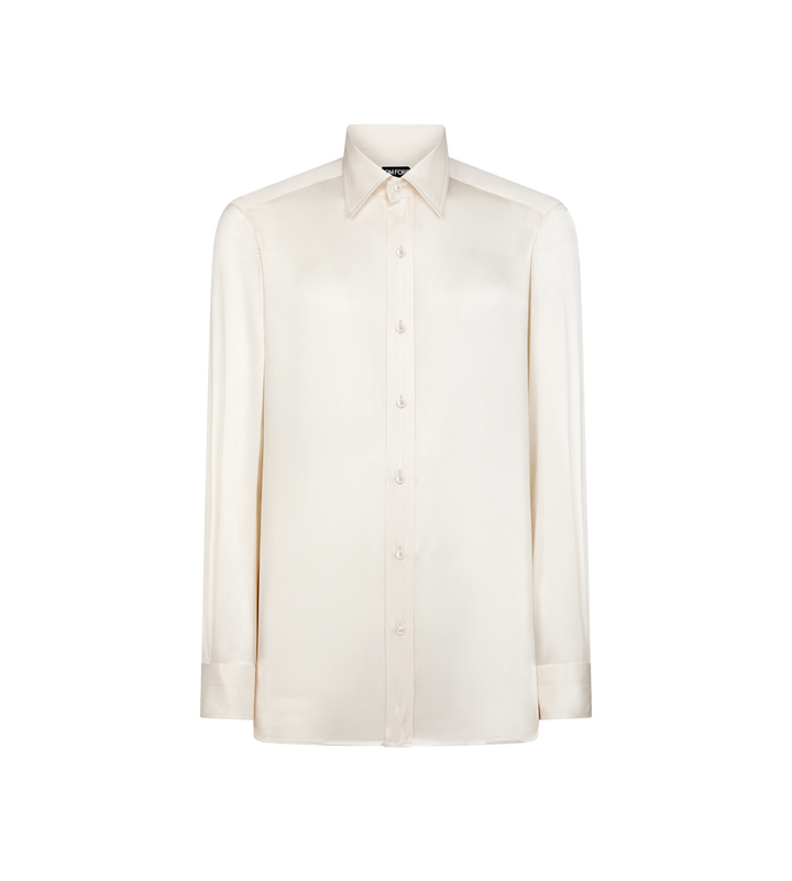 TOM FORD SILK CHARMEUSE SLIM FIT SHIRT