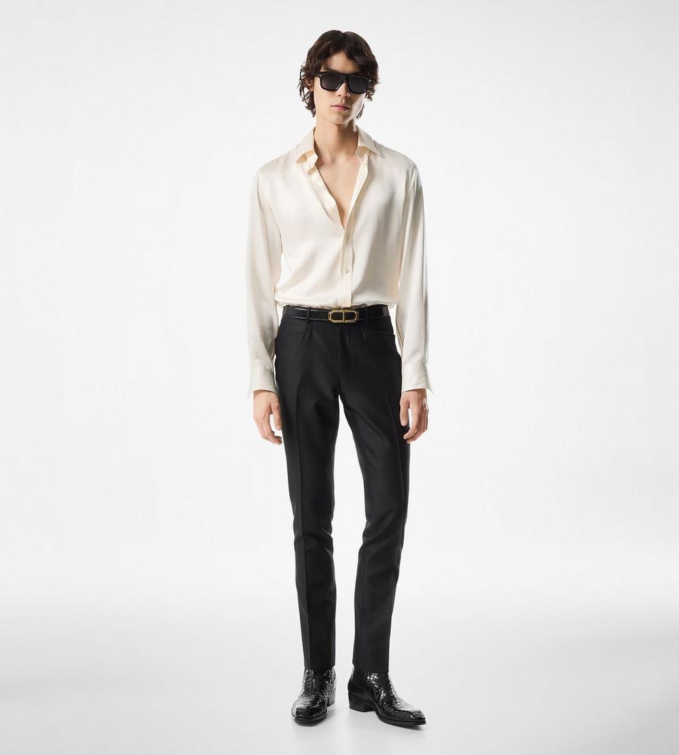 Tom Ford SILK CHARMEUSE SLIM FIT SHIRT