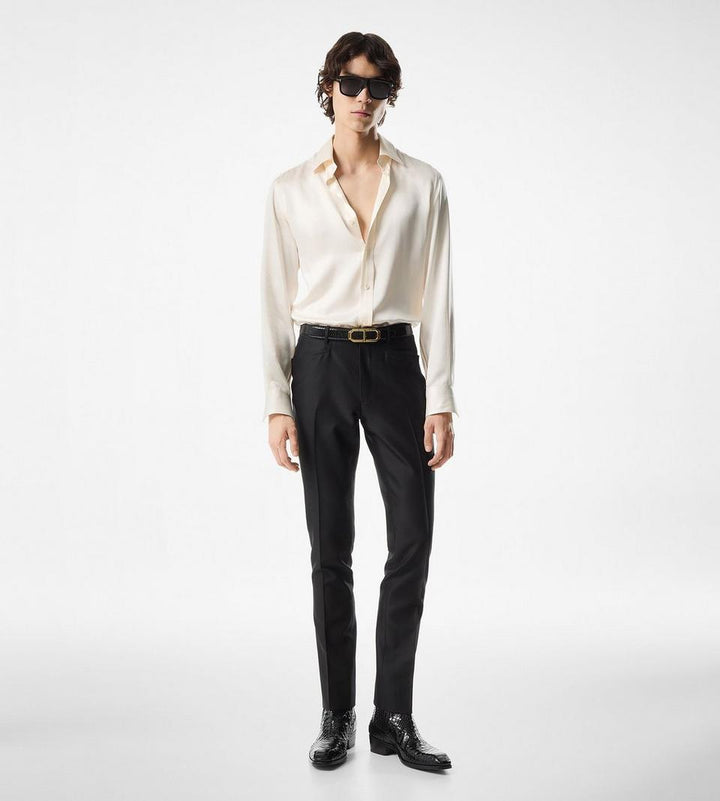 Tom Ford SILK CHARMEUSE SLIM FIT SHIRT