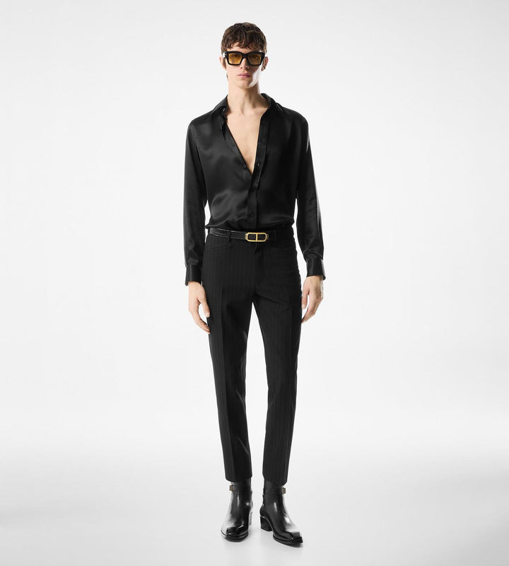 TOM FORD SILK CHARMEUSE SLIM FIT SHIRT