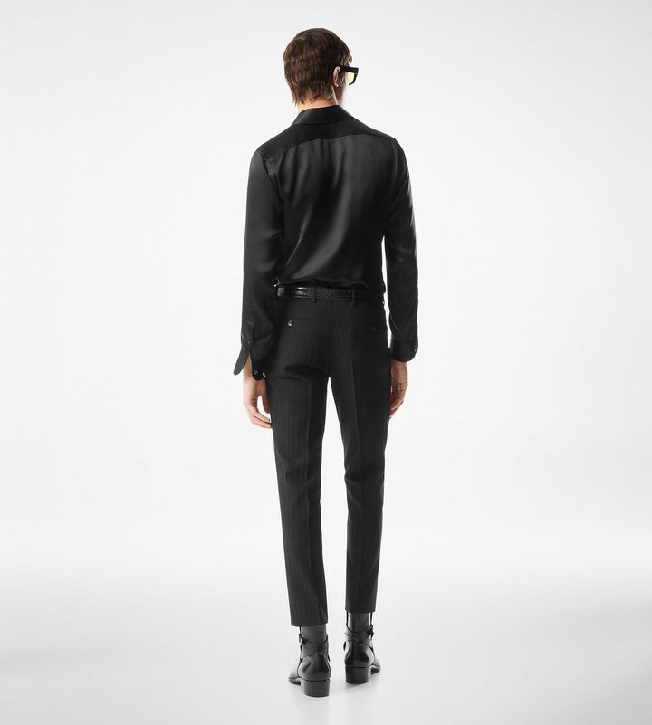 TOM FORD SILK CHARMEUSE SLIM FIT SHIRT