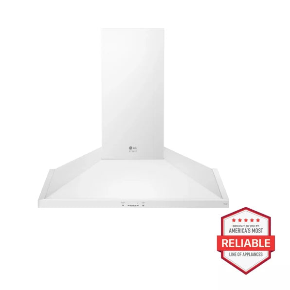 LG 36" LG STUDIO Wall Mount Range Chimney Hood - Essence White