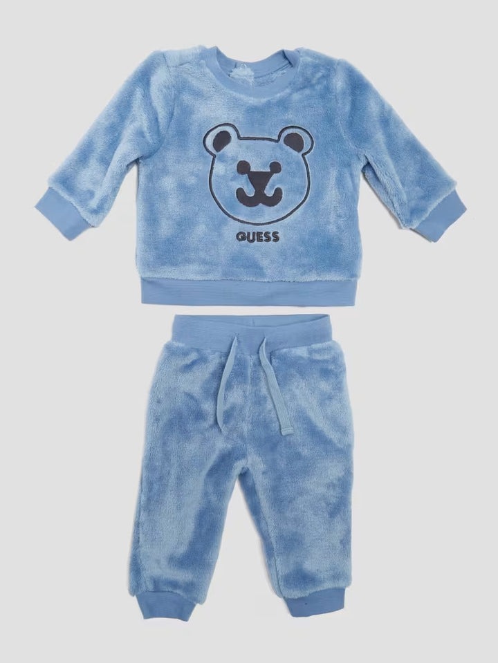 Guess Faux-Fur Active Bear Set (0-24M)