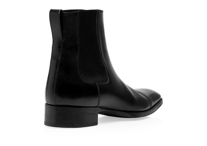 TOM FORD BURNISHED LEATHER GIANNI ANKLE BOOT