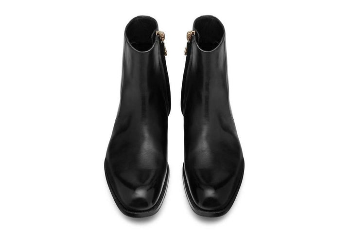 TOM FORD BURNISHED LEATHER EDGAR ZIP BOOT