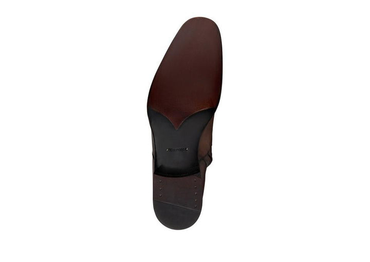 TOM FORD BURNISHED LEATHER EDGAR ZIP BOOT