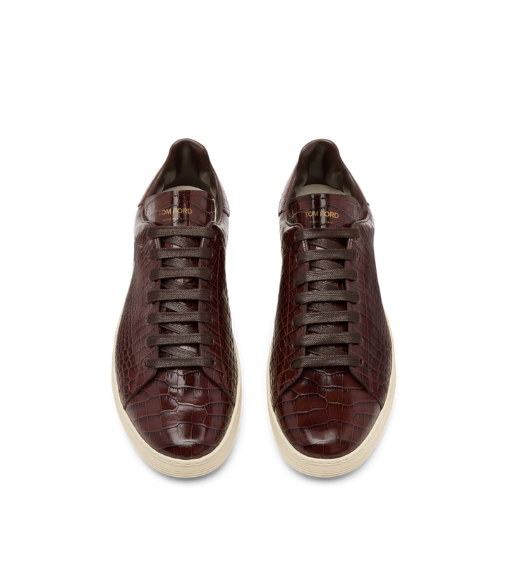 TOM FORD PRINTED CROC WARWICK SNEAKER