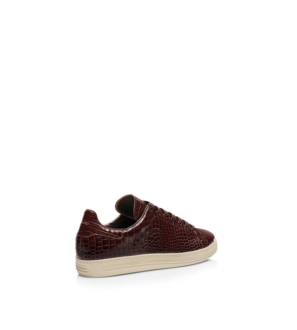 TOM FORD PRINTED CROC WARWICK SNEAKER