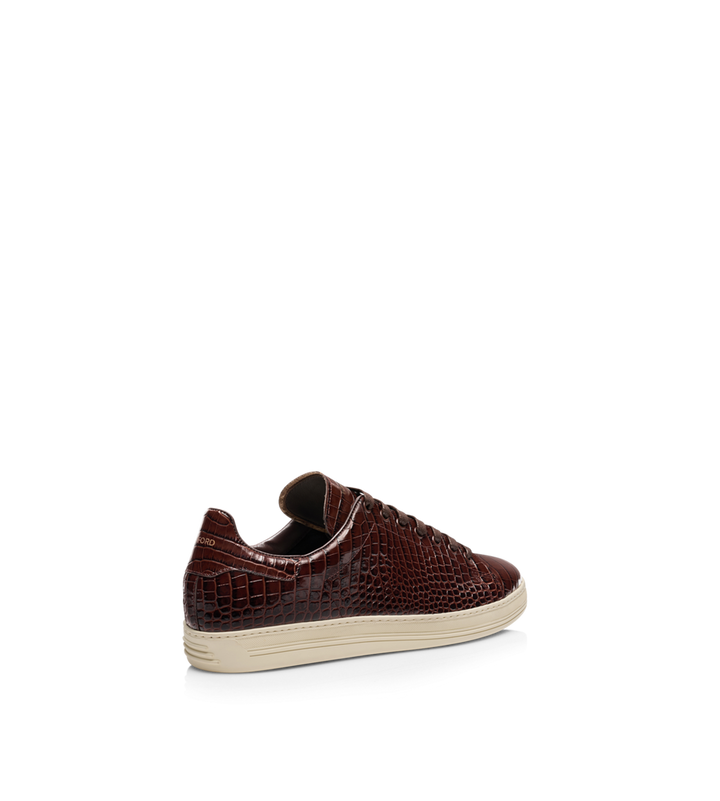 TOM FORD PRINTED CROC WARWICK SNEAKER