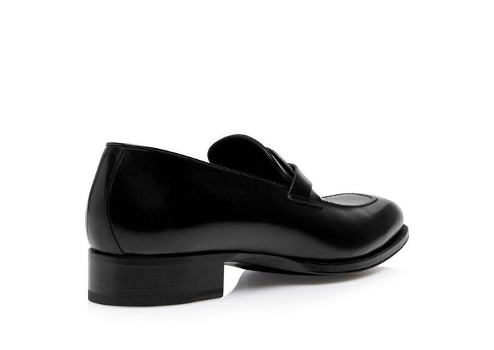 TOM FORD BURNISHED LEATHER ELKAN TWISTED BAND LOAFER