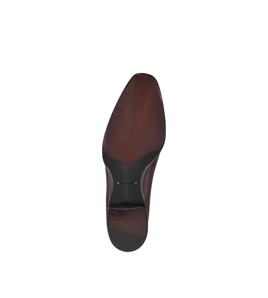 TOM FORD BURNISHED LEATHER ELKAN TWISTED BAND LOAFER