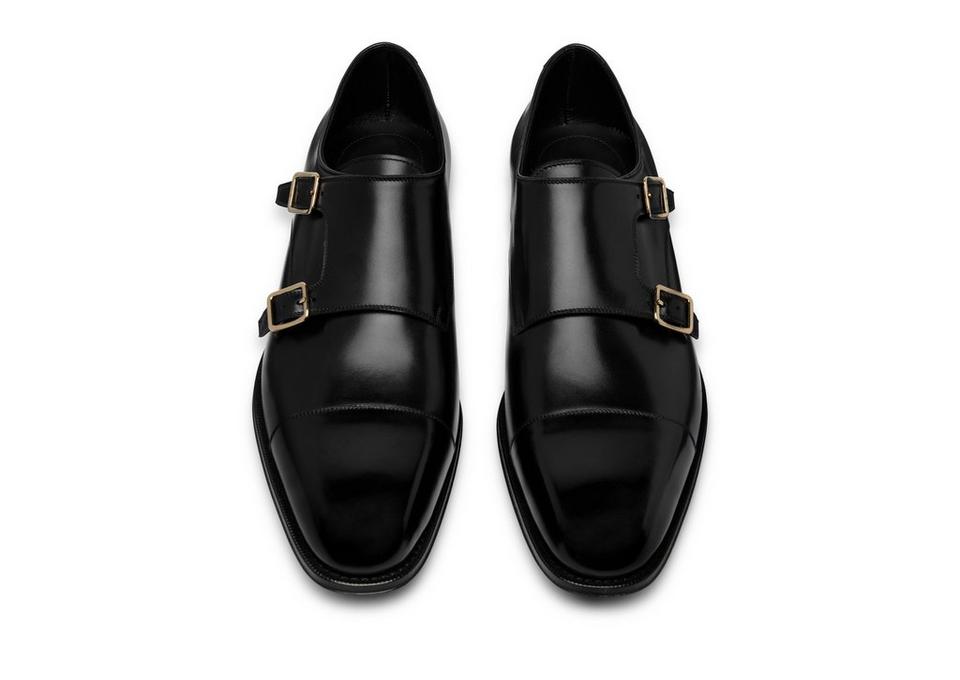 TOM FORD LEATHER CLAYDON MONK STRAP