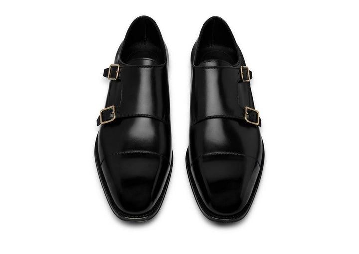 TOM FORD LEATHER CLAYDON MONK STRAP