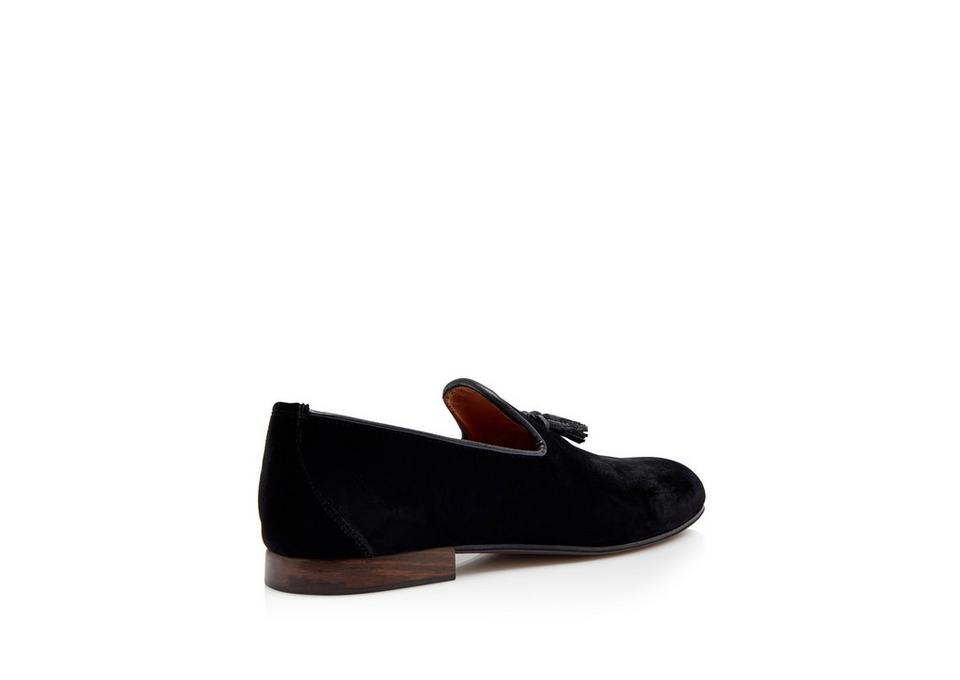 TOM FORD VELVET NICOLAS TASSEL SLIPPER