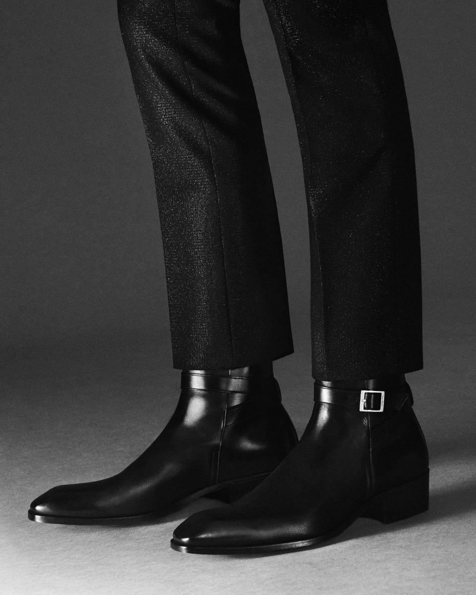 TOM FORD SUPPLE GRAIN KENNETH BUCKLE BOOT